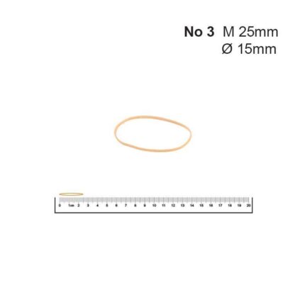 Λάστιχα Νο 3 25 Øx1.4x1.4χιλ. (100gr)