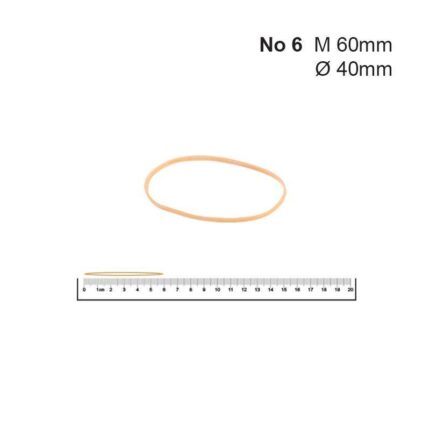 Λάστιχα Νο 6 40 Øx1.4x1.4χιλ. (1kg)