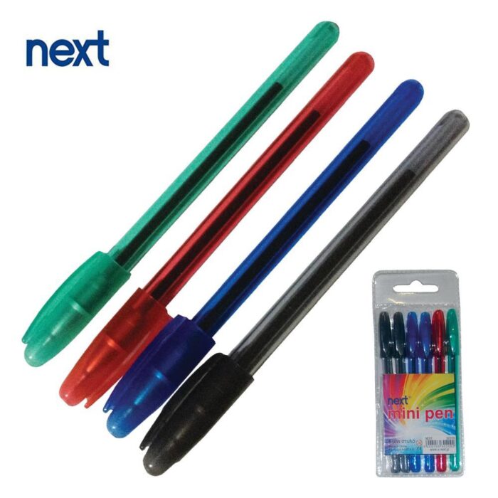 Next mini ball pen 1mm 6τεμ.